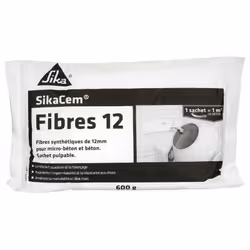 Fibres synthétiques pour bétons et mortiers / Fibres Synthétiques Pour Bétons Et Mortiers Sikacem Fibres 12 0,6Kg Bétons de d ...