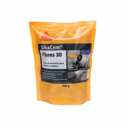 Description générale Ces fibres structurelles SIKA SikaCem Fibre 30 sont composées de fibres macro synthétiques de 30 mm, per ...