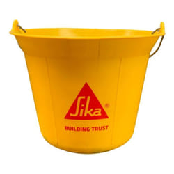 Seau de maçon - Sika - 547694 - 11 L - Jaune - Anse en métal