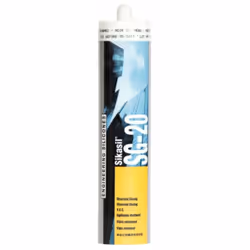 Cartouche SIKASIL SG-20 SIKA pour le collage et l'étanchéité de vitrages. Mastic silicone neutre à hautes performances, colla ...