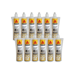 Sika - Lot de 12 résines de scellement chimique AnchorFix 2 Plus - Gris - 300 ml