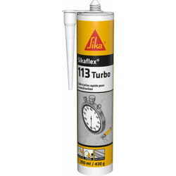 Sika - Colle d'assemblage rapide flex-113 Turbo - blanc - cartouche de 300 ml, remplace flex 148 et flex 143 en transparent Ref.632352