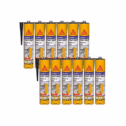Lot de 12 mastics colles multi-usages SIKA Sikaflex 11 FC Purform - Noir - 300ml