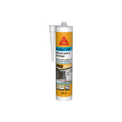 Sika - Mastic silicone seal-180 Salle de bain & carrelage - Blanc - 300ml