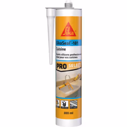 Mastic pour joint de raccord spécial Cuisine (Eviers, plan de travail, carrelage) Etanche, élastique et résistant aux produit ...