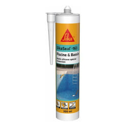 Sika - Mastic Silicone Spécial Immersion seal 163 Piscine et bassin - Blanc 0,3 l