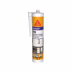 Mastic silicone menuiserie & vitrage SikaSeal 110 - SNJF 300ml Transparent, equivalent au SIKA 109, SIKA Ref.739182