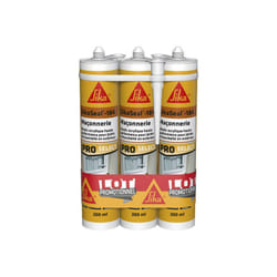 Sika - Lot de 3 mastics silicones Seal 184 Maçonnerie - Blanc - 300ml
