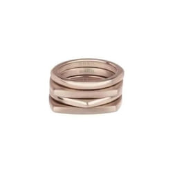 BREIL Tetra, Bague Femme en Acier Plaqué Ionique Rose