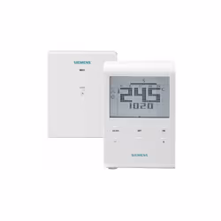Description générale Le thermostat d'ambiance programmable sans fil RDE100.1 RFS de SIEMENS est conçu pour réguler la tempéra ...