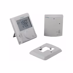 Siemens RDJ100RF/SET : le thermostat sans fil avec récepteur RCR Thermostat d'ambiance chauffage sans fil + radio Tension d'a ...