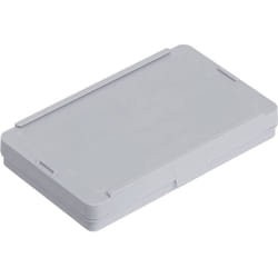 66016 Bac à charnière esd (l x l x h) 136 x 87 x 19 mm gris 1 pc(s) - Alutec