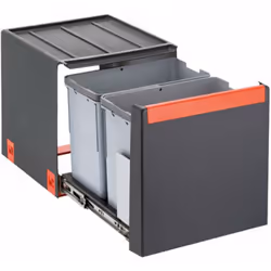 Description générale La poubelle Cube est conçue pour un tri efficace des déchets avec un système de coulisse manuelle. Son d ...