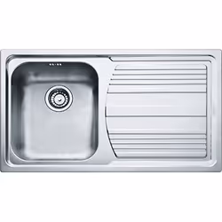 Franke LLX 611-L, Evier encastré, Rectangulaire, Acier inoxydable, 1 bols, Rectangulaire, 340 x 400 mm