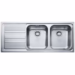 Franke LLX 621, Acier inoxydable, 2 bols, 340 x 400 mm, 19,5 cm, 340 x 400 mm, 19,5 cm