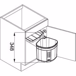 Franke Sorter Mini 17 L Rectangulaire Plastique Noir