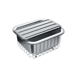 Franke 0399915 panier et plateau ménager pour évier Acier inoxydable Noir, Acier inoxydable