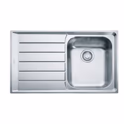 Franke Neptun NEX 611/7, Evier à poser, Rectangulaire, Acier inoxydable, Acier inoxydable, 1 bols, Rectangulaire