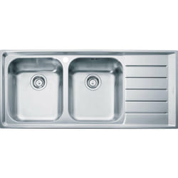Franke - Neptun - Évier en inox nex 621/2, 116x51 cm 101.0199.895