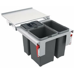 Poubelle tri sélectif - Poubelle encastrée Grabo 50-3 121.0200.691 - Franke