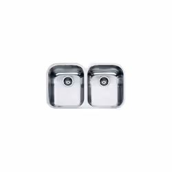 Franke AMX 120, Acier inoxydable, Acier inoxydable, 2 bols, 340 x 400 mm, 19 cm, 340 x 400 mm