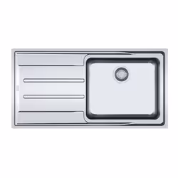 Franke ANX 211-100, Acier inoxydable, Acier inoxydable, 1 bols, 480 x 400 mm, 19 cm, 1004 mm