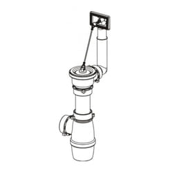 Franke - Bonde pour évier inox 1 cuve diamètre 70 mm avec trop-plein