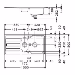Franke SKL 651 Acier inoxydable