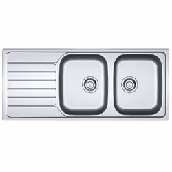 Franke SKX 621, Evier à poser, Rectangulaire, Acier inoxydable, Acier inoxydable, 2 bols, Rectangulaire