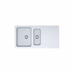 Franke OID 651, Tectonite, Blanc, 2 bols, 340 x 440 mm, 19 cm, 160 x 370 mm