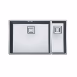 Franke CMX 160-50/17, Acier inoxydable, Acier inoxydable, 2 bols, 500 x 410 mm, 17,5 cm, 170 x 410 mm
