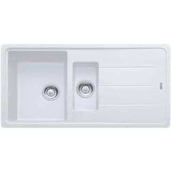 Franke - Evier Basis Fragranit+ BFG651 - Blanc Artic (moucheté)