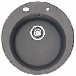 Franke Pamira ROG 610-41, Evier à poser, Cercle, Granit, Gris, 1 bols, 40 cm