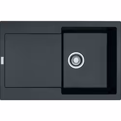 Évier en Fragranit MRG 611 couleur onyx matériau : Fragranit sous-meuble à partir de 450 mm dimensions : - dimensions extérie ...