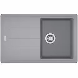 Franke BFG 611-78.084, Evier à poser, Rectangulaire, Granit, Gris, 1 bols, 8,89 cm (3.5")