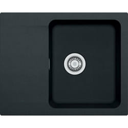 Franke Orion Évier avec égouttoir réversible OID (611-62), Tectonite, 62x50cm, Noir (OID611-62C)