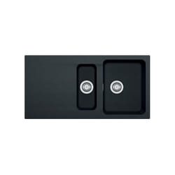 Franke Orion OID 651 Évier avec égouttoir réversible et vide-sauce 100x51cm, Tectonite®, Carbone (OID651C)