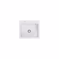 Franke Mythos MTK 610-58, Evier à poser, Rectangulaire, Blanc, 1 bols, Rectangulaire, 490 x 377 mm