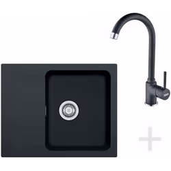 Set de cuisine T29 Evier en tectonite OID 611-62: convient pour montage : sur plan meuble inférieur à partir de 450 mm dimens ...