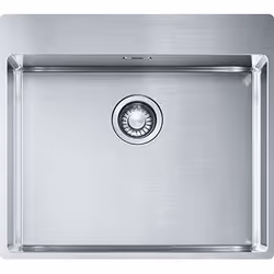 Franke Box BXX 210-54 TL, Evier à poser, Rectangulaire, Acier inoxydable, Acier inoxydable, 1 bols, Rectangulaire