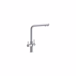Franke Neptune Clear Water, Chrome, Poignées de levier, Double, Type L, Vitrocéramique, 2,8 cm