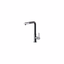 Franke Neptune Evo Pull-out, Standard, Noir, Chrome, Poignées de levier, Unique, Type L, Vitrocéramique