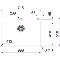 Franke BXX 210-68 TL Evier encastré Rectangulaire - Vue supplémentaire 2