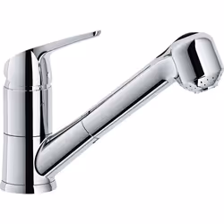 Franke Novara Eco, Vers le haut, Chrome, Acier inoxydable, Poignées de levier, Unique, Vitrocéramique
