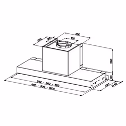 FABER S.p.A. In-Nova Comfort X A60 Intégré Acier inoxydable 540 m³/h C
