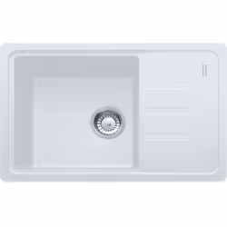 convient pour montage : sur plan Évier avec un design intemporel simple et un égouttoir plus petit. Sous-meuble : 450 mm Évac ...