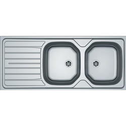 Franke - vier inox double à encastrer ren 621 2C/1EGT - 1160X500 mm - 898311
