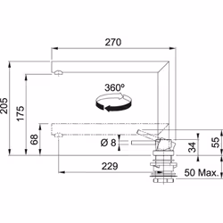 Franke 115.0486.978 robinet Chrome