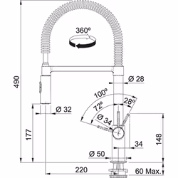 Franke 115.0486.993 robinet de salle de bain Chrome - Vue supplémentaire 4