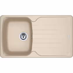 Franke AZG 611-86, Evier à poser, Rectangulaire, Beige, 1 bols, Rectangulaire, 360 x 459 mm